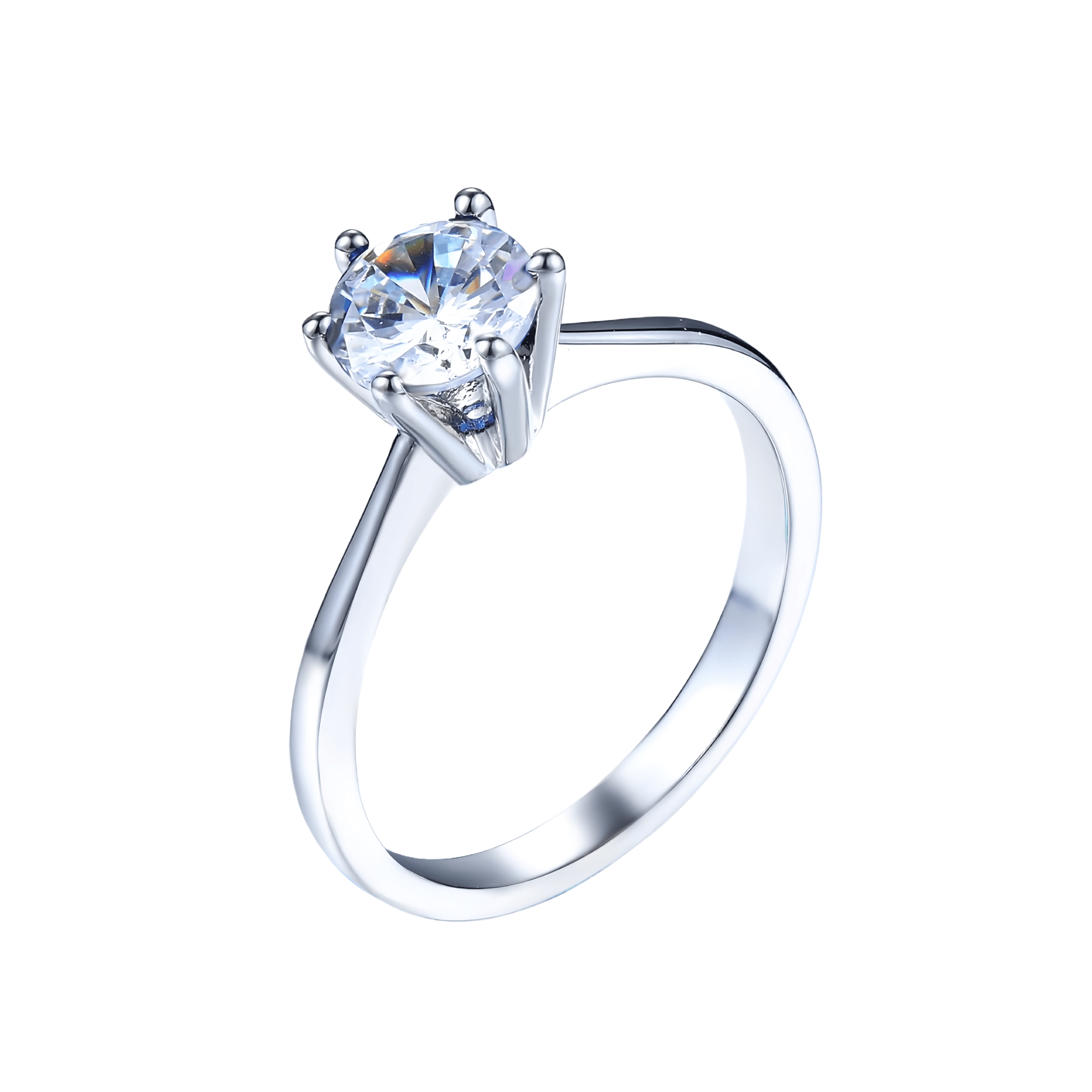 Bague Verda Aurora moissanite argent 925 - Bijou lumineux brillant